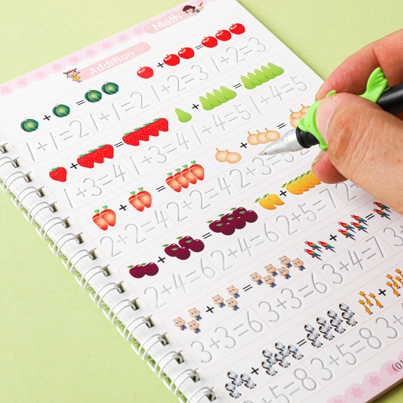Sank Magic Practice Copybook (4 BOOKS,1 PEN,1 GRIP,10 REFILL)