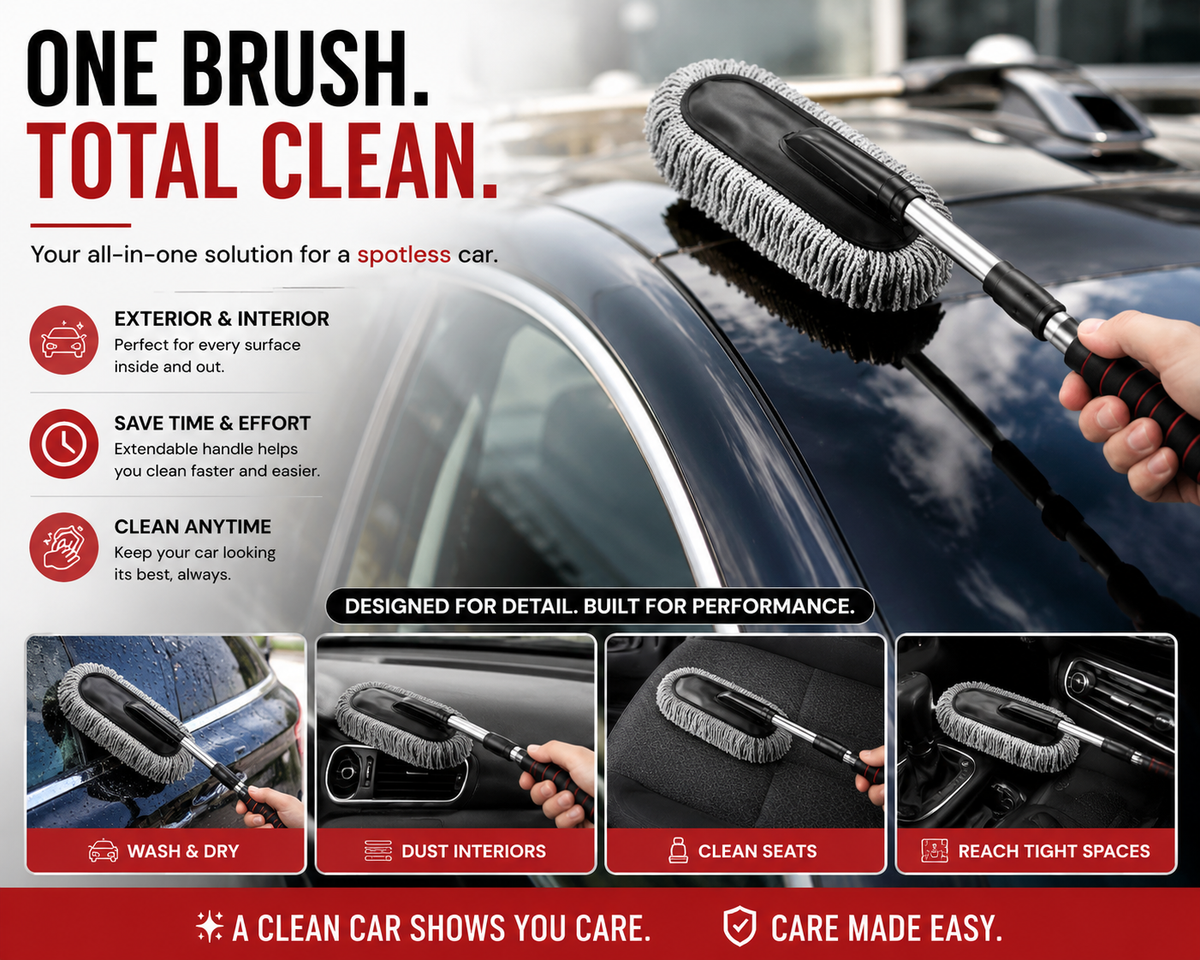 Soft Microfiber Car Duster Brush