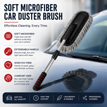 Soft Microfiber Car Duster Brush