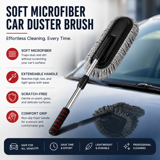 Soft Microfiber Car Duster Brush