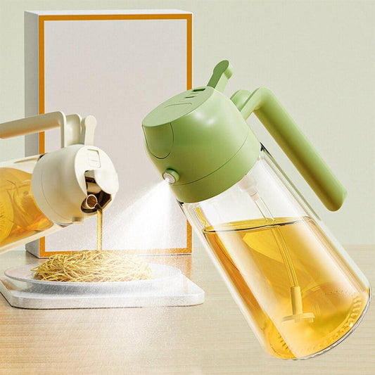 2 in 1 Oil Sprayer & Dispenser Bottle (500ml) With Glass Body