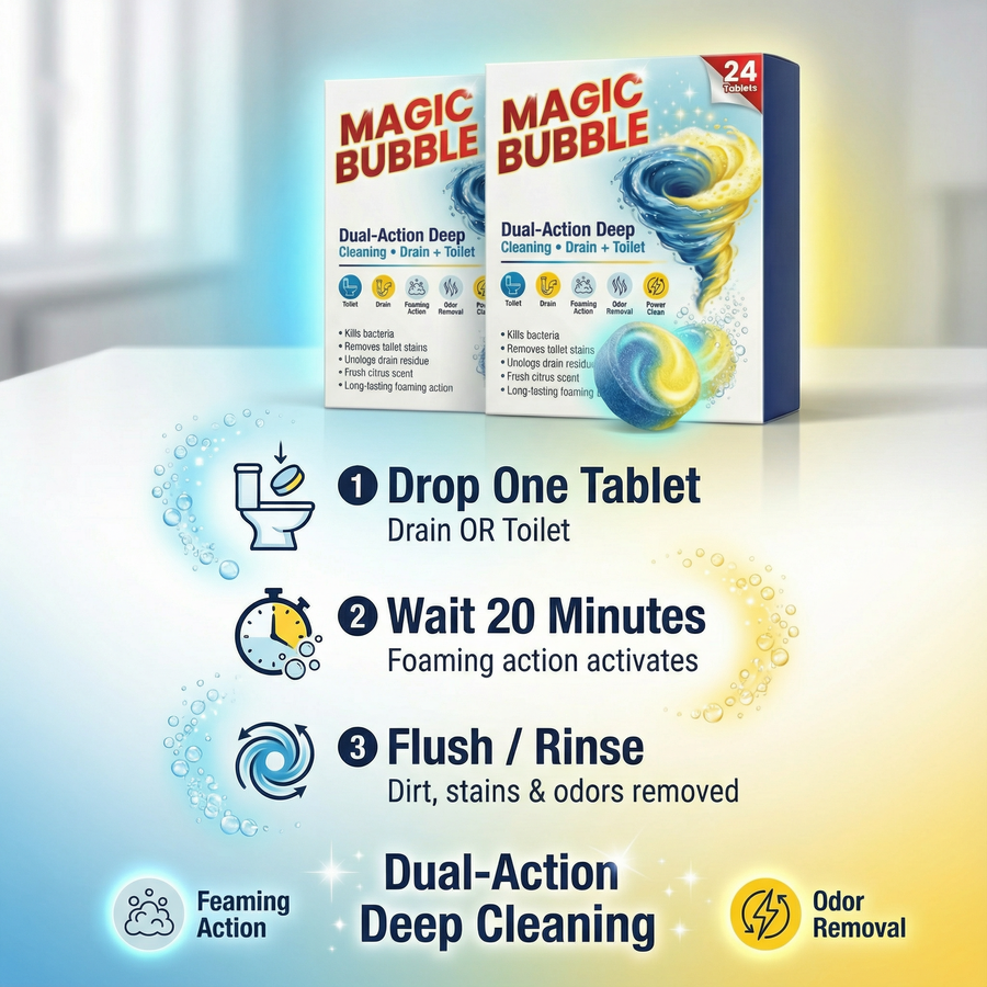 Magic Bubble Cleaning Tablets | 🔥BUY 1 GET 1 FREE🔥