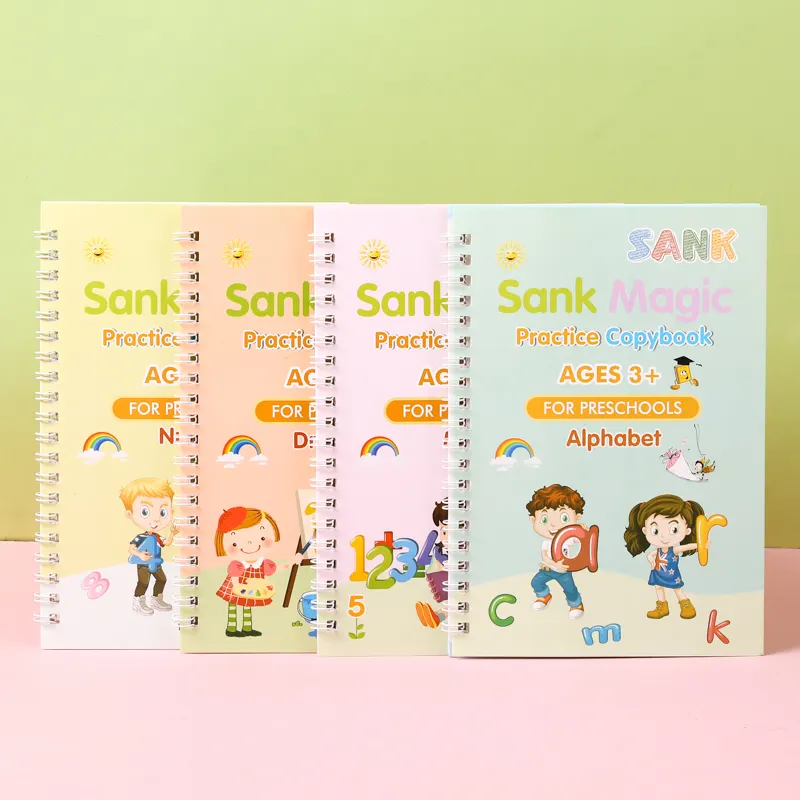 Sank Magic Practice Copybook (4 BOOKS,1 PEN,1 GRIP,10 REFILL)