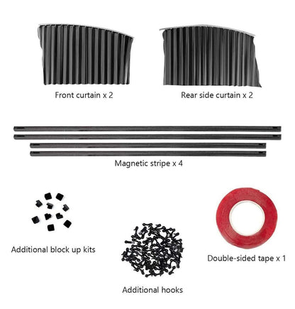 Magnetic Car Side Window Sunshade Curtains (4PCS Set) !SUMMER OFFER!